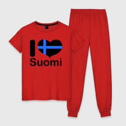 Женская пижама хлопок Love Suomi
