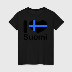 Женская футболка хлопок Love Suomi