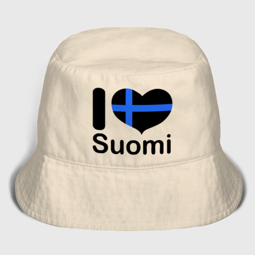 Женская панама хлопок Love Suomi, цвет миндальный