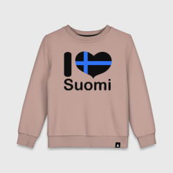 Детский свитшот хлопок Love Suomi