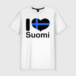 Мужская футболка хлопок Slim Love Suomi