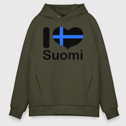 Мужское худи Oversize хлопок Love Suomi