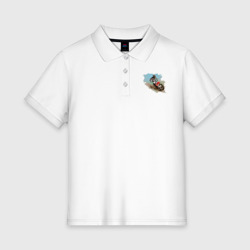 Женское поло хлопок MOTO X