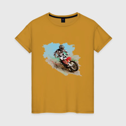 Женская футболка хлопок MOTO X