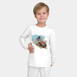 Детская пижама с лонгсливом хлопок MOTO X - фото 2