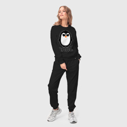 Женский костюм хлопок Стильный клевый крутой пингвин - фото 2