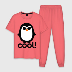 Мужская пижама хлопок Стильный клевый крутой пингвин
