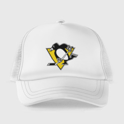 Кепка с принтом Pittsburgh Penguins 10 для мужчины, вид спереди №2. Цвет основы: белый