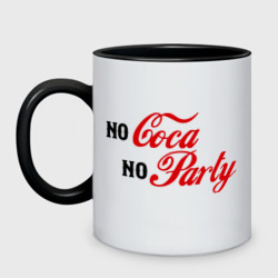 Кружка двухцветная No Coca No Party