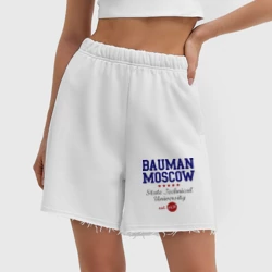 Женские шорты oversize футер хлопок МГТУ - фото 2
