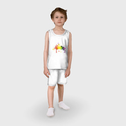 Детская пижама с шортами хлопок Супер клякса - фото 2