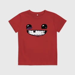Детская футболка хлопок Super Meat Boy: Face