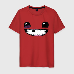 Мужская футболка хлопок Super Meat Boy: Face