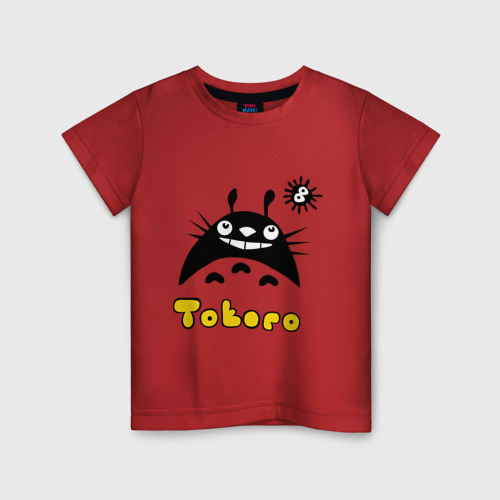 Детская футболка хлопок Totoro тоторо, цвет красный