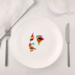 Набор: тарелка + кружка Цветное лицо - фото 2