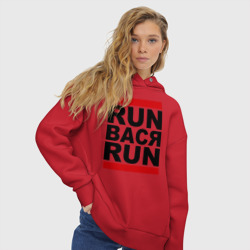 Женское худи Oversize хлопок Run Вася Run - фото 2