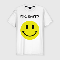Мужская футболка хлопок Slim Мистер счастье