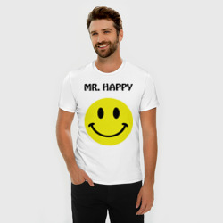 Мужская футболка хлопок Slim Мистер счастье - фото 2