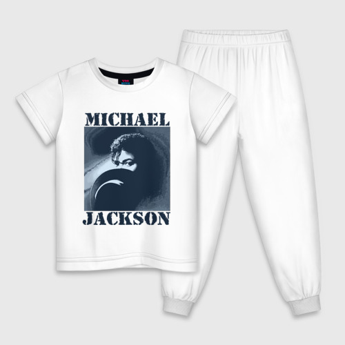 Детская пижама хлопок Michael Jackson с шляпой 2, цвет белый