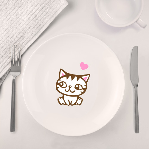 Набор: тарелка + кружка Kitty in love - фото 4