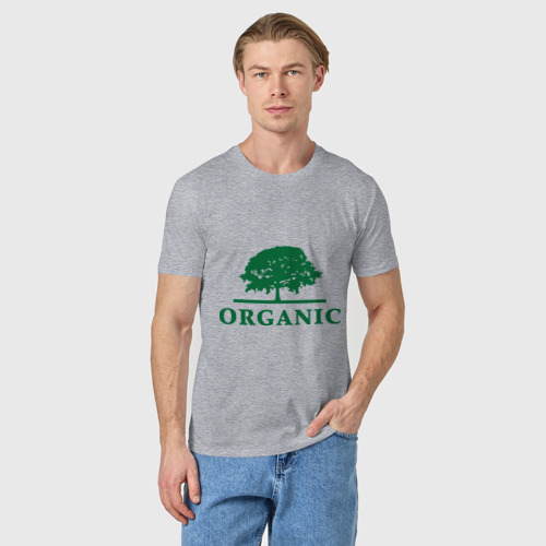 Мужская футболка хлопок Дерево органика, цвет меланж - фото 3