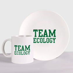 Набор: тарелка + кружка Команда экологов