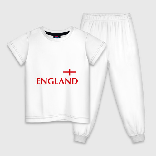 Детская пижама хлопок Сборная Англии - 10, цвет белый