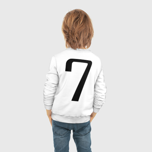 Детский свитшот хлопок Сборная Германии - 7, цвет белый - фото 6