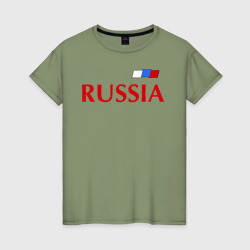 Женская футболка хлопок Сборная России