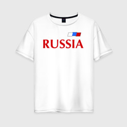 Женская футболка хлопок Oversize Сборная России