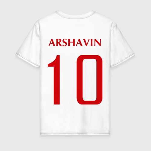 Мужская футболка хлопок Сборная России - Андрей Аршавин 10 (Arshavin) - фото 2