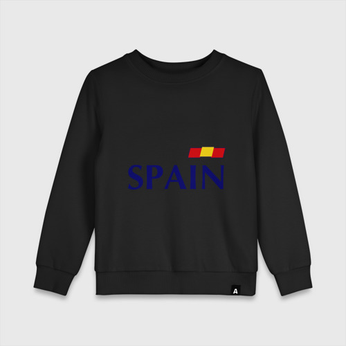 Детский свитшот хлопок Сборная Испании - 10, цвет черный
