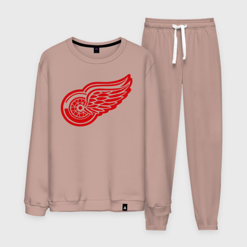 Мужской костюм хлопок Detroit Red Wings Pavel Datsyuk - Павел Дацюк, цвет пыльно-розовый