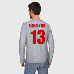 Мужской лонгслив хлопок Detroit Red Wings Pavel Datsyuk - Павел Дацюк - фото 2