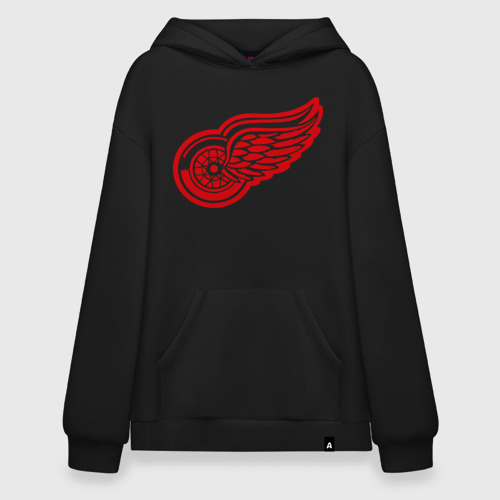 Худи SuperOversize хлопок Detroit Red Wings Pavel Datsyuk - Павел Дацюк, цвет черный