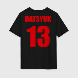 Женская футболка хлопок Oversize Detroit Red Wings Pavel Datsyuk - Павел Дацюк