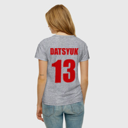 Женская футболка хлопок Detroit Red Wings Pavel Datsyuk - Павел Дацюк - фото 2