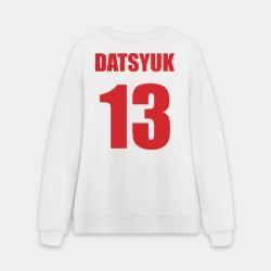 Мужской свитшот oversize без начеса хлопок Detroit Red Wings Pavel Datsyuk - Павел Дацюк