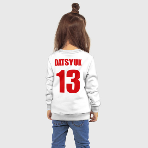 Детский свитшот хлопок Detroit Red Wings Pavel Datsyuk - Павел Дацюк, цвет белый - фото 4