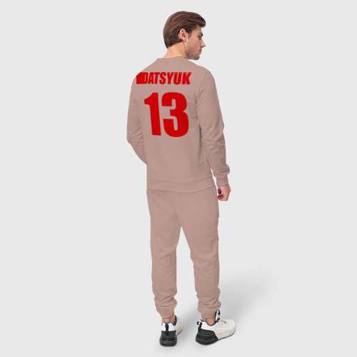 Мужской костюм хлопок Detroit Red Wings Pavel Datsyuk - Павел Дацюк, цвет пыльно-розовый - фото 4