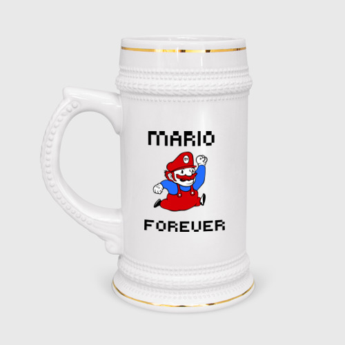 Кружка пивная Mario forever