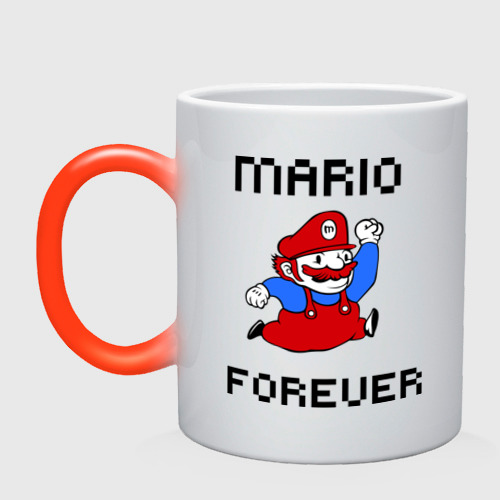 Кружка хамелеон Mario forever