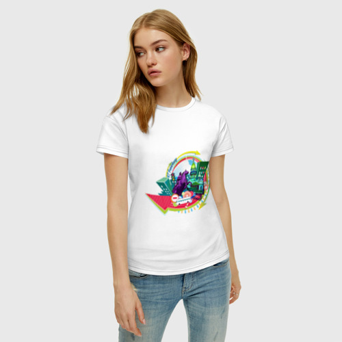 Женская футболка хлопок Санкт-Петербург, цвет белый - фото 3