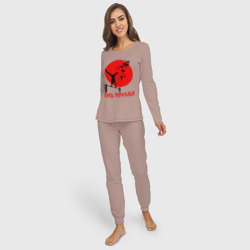 Женская пижама с лонгсливом хлопок Путь турника - фото 2