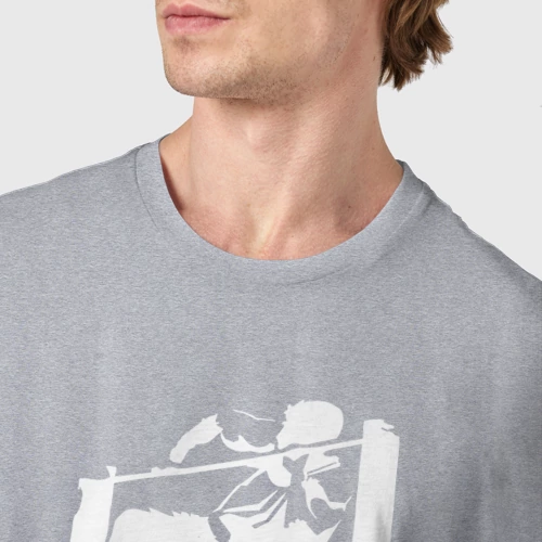 Мужская футболка хлопок Street Workout - выход силой белый - фото 6