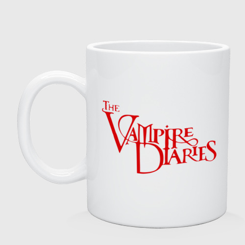 Кружка керамическая The Vampire Diaries, цвет белый