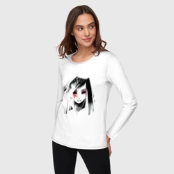 Женский лонгслив хлопок Лицо аниме 1 - фото 2