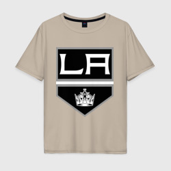 Мужская футболка хлопок Oversize Los Angeles Kings - Лос Анджелес