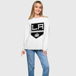 Женский лонгслив oversize хлопок Los Angeles Kings - Лос Анджелес - фото 2