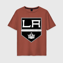 Женская футболка хлопок Oversize Los Angeles Kings - Лос Анджелес